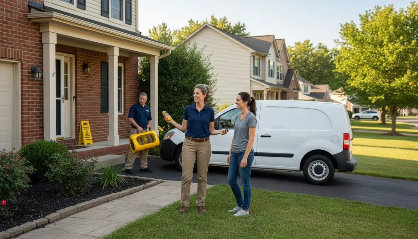Residential water damage restoration in Torrance, PA